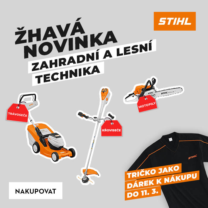 Tričko zdarma k nákupu strojů STIHL